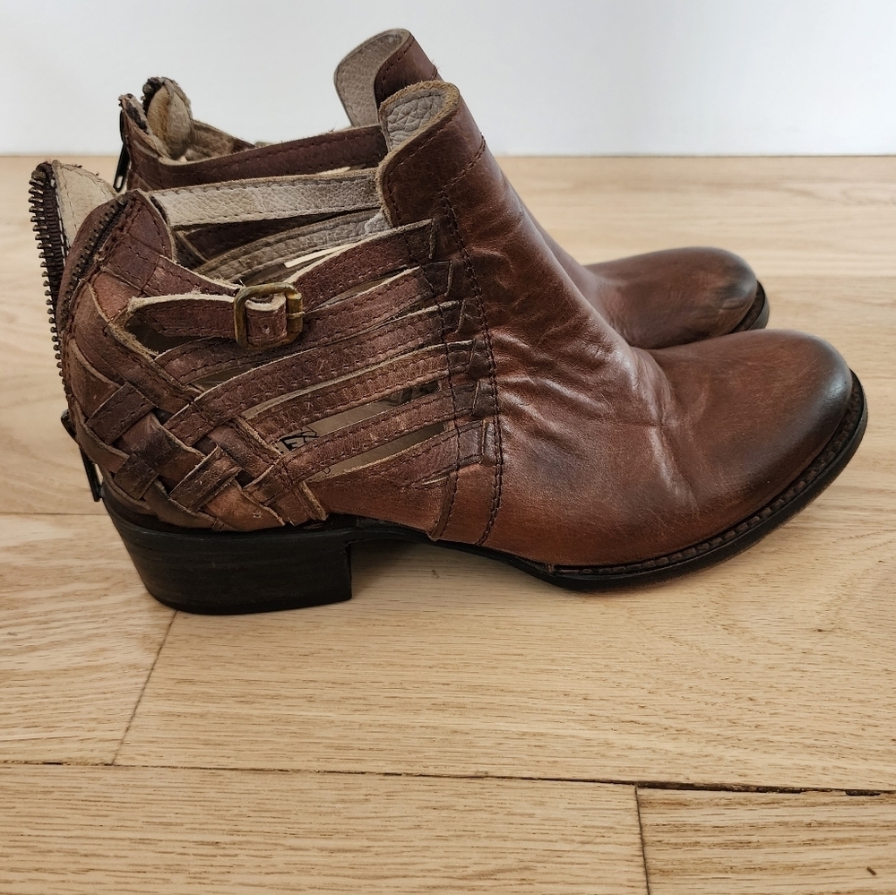 Freebird By Steven Slate Open Side Ankle Boots Si… - image 6